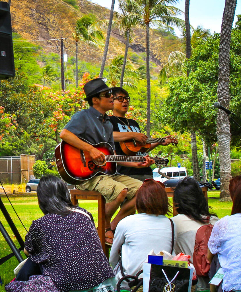 Fujii Fumiya at Kapiolani park